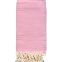 Jeté uni rose clair