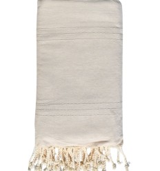 Jeté beige clair