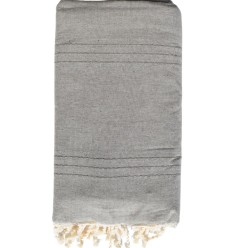 Jeté uni taupe clair