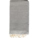 Jeté uni taupe clair