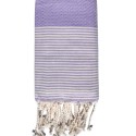 Fouta enfant nid d'abeille parme
