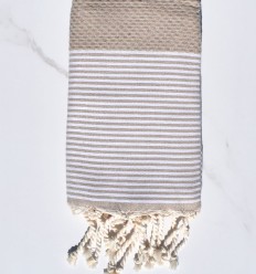 Fouta enfant beige