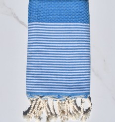 Fouta enfant bleu clair