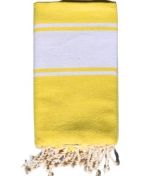 Fouta enfant jaune citron