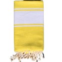 Fouta enfant jaune citron