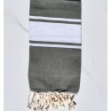 Fouta enfant vert kaki foncé