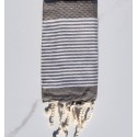 Lot de 10 serviettes de table taupe