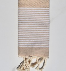 Lot de 10 serviettes de table beige