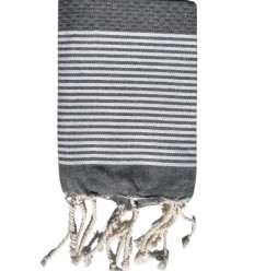 Lot de 10 serviettes de table gris