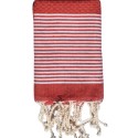 Lot de 10 serviettes de table rouge