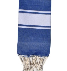 Fouta enfant bleu électrique