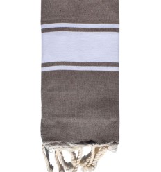 Fouta enfant taupe