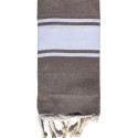 Fouta enfant taupe
