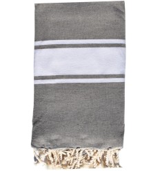 Jeté couple taupe gris