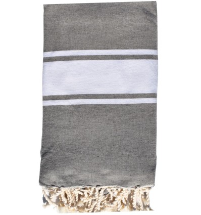 Jeté couple taupe gris