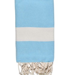 Fouta Diamant bleu turquoise