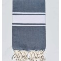 Fouta plate bleu horizon