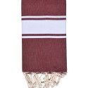Fouta classique rouge bordeaux - FOUTA TUNISIA
