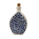 Flacon en céramique avec motifs floraux