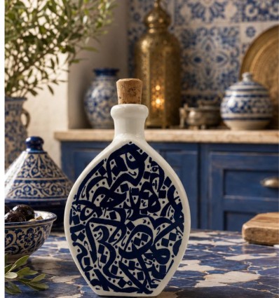 Flacon en céramique calligraphie Cordoba