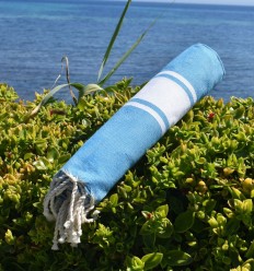 Fouta clássica azul-azur 2