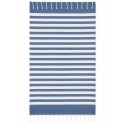 Blau gestreifte Fouta mit Frottee
