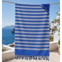 Éponge gris et bleu - FOUTA TUNISIA