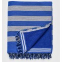 Éponge gris et bleu - FOUTA TUNISIA
