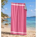 Strandtuch Doppelte Schwamm rosa Baby und rosa Fuchsie