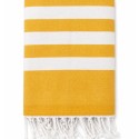 Randig gul fouta med frotté