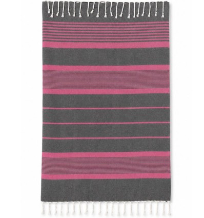 Arthur-fouta i mörkgrått och fuchsia med frotté