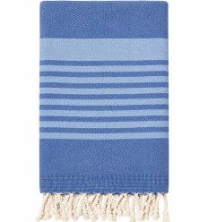 Arthur-fouta i kungsblått och azurblått med frotté 2