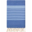 Arthur royal blue and azure terry-lined fouta