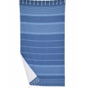 Toalla fouta Arthur azul royal y azul celeste con rizo