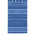 Toalla fouta Arthur azul royal y azul celeste con rizo