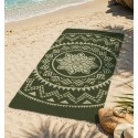 Military green beach towel-FOUTA TUNISIA