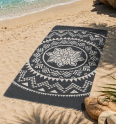 fouta bohémian gris ardoise