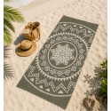 Fouta Bohémien couleur vert militaire