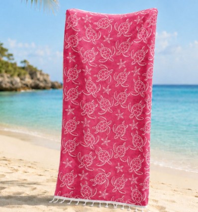 Fouta Seychelles Fuchsia