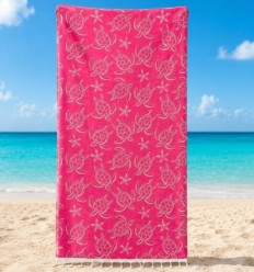 Fouta Seychelles Fuchsia