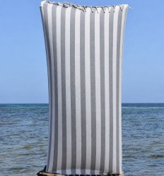 Fouta Alaska gris clair