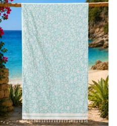 Fouta Victoria vert d'eau