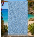 Fouta Victoria bleu azur