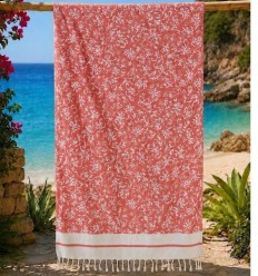 Fouta Victoria incarnat
