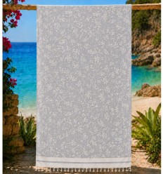 Fouta Victoria gris clair