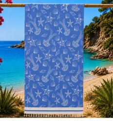 Fouta Fidji bleu
