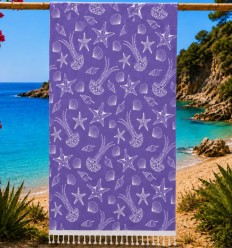 Fouta Fidji mauve
