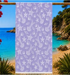 Fouta Fidji parme
