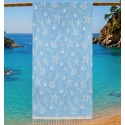 Fouta Fidji bleu turquoise