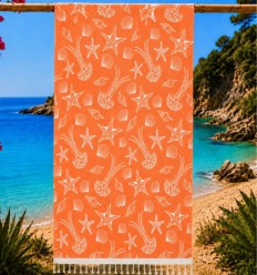 Fouta Fidji orange